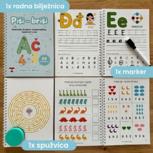 PIŠI–BRIŠI radna bilježnica hrvatska abeceda