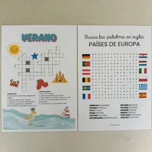 Abecedario español, crucigramas, adivinanzas