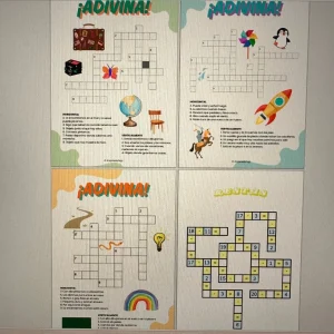 Abecedario español, crucigramas, adivinanzas