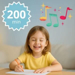 Musica ad Alta Frequenza per Bambini – Concentrazione, Attenzione e Calma (200 min MP3)