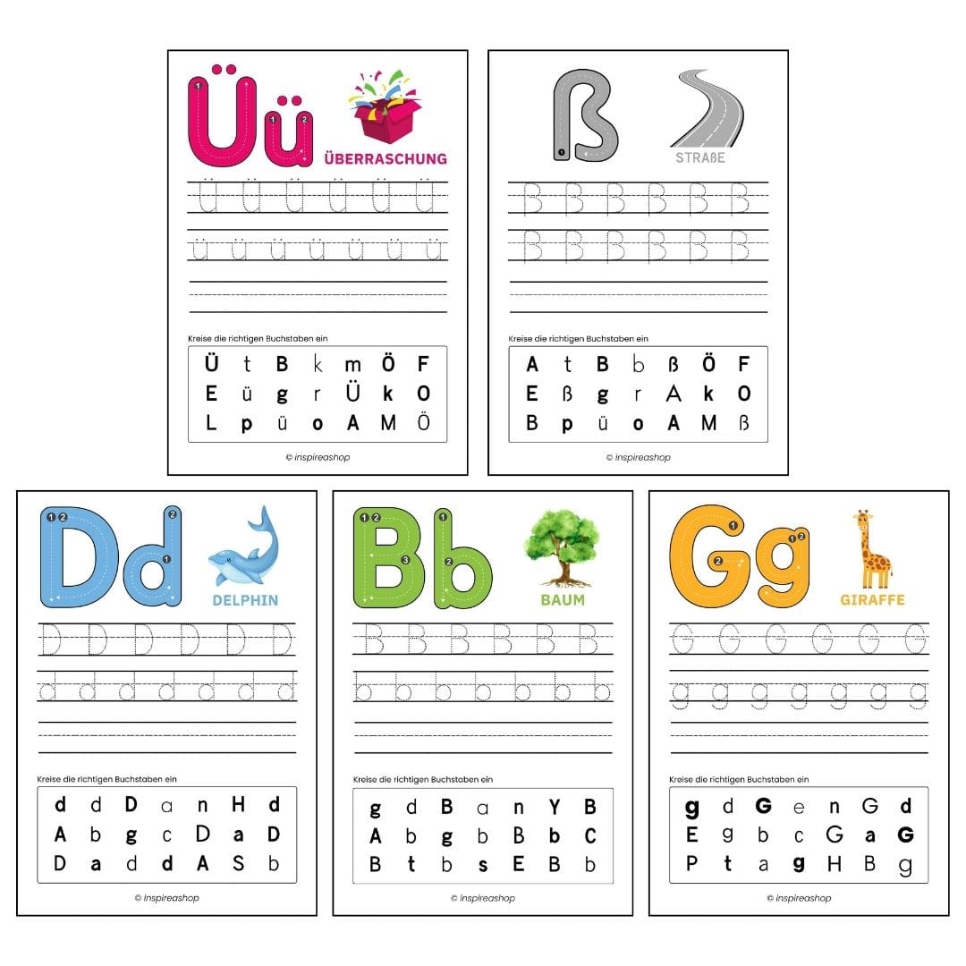 Montessori Megapaket: Deutsches Alphabet, Zahlen