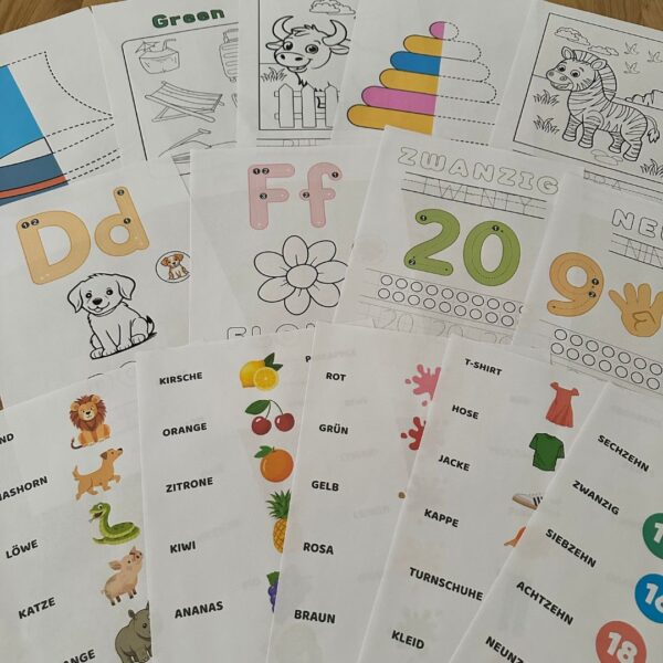 2-in-1: Montessori-Paket + Englisch für die Kleinsten (PDF mit 200 + 170 Seiten)