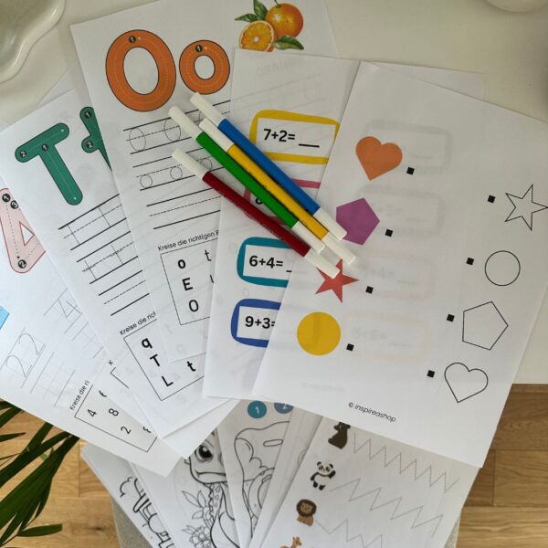 2-in-1: Montessori-Paket + Englisch für die Kleinsten (PDF mit 200 + 170 Seiten)