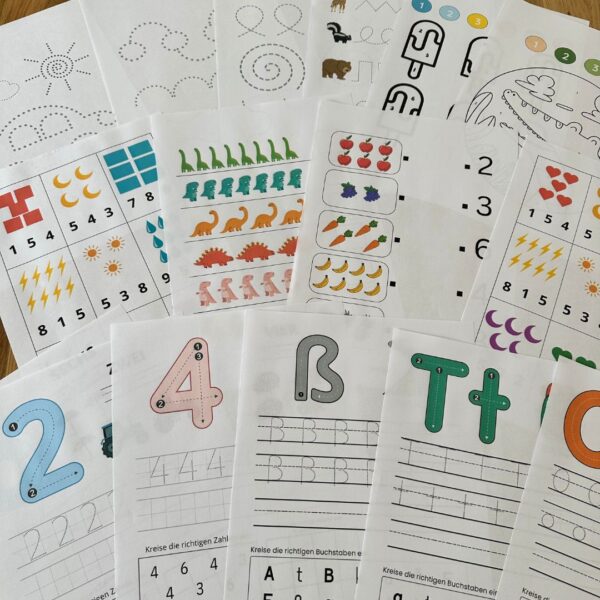 2-in-1: Montessori-Paket + Englisch für die Kleinsten (PDF mit 200 + 170 Seiten)