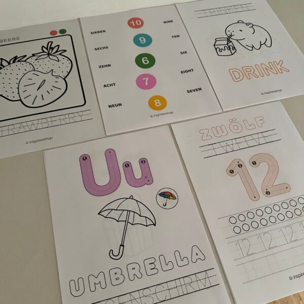 2-in-1: Montessori-Paket + Englisch für die Kleinsten (PDF mit 200 + 170 Seiten)