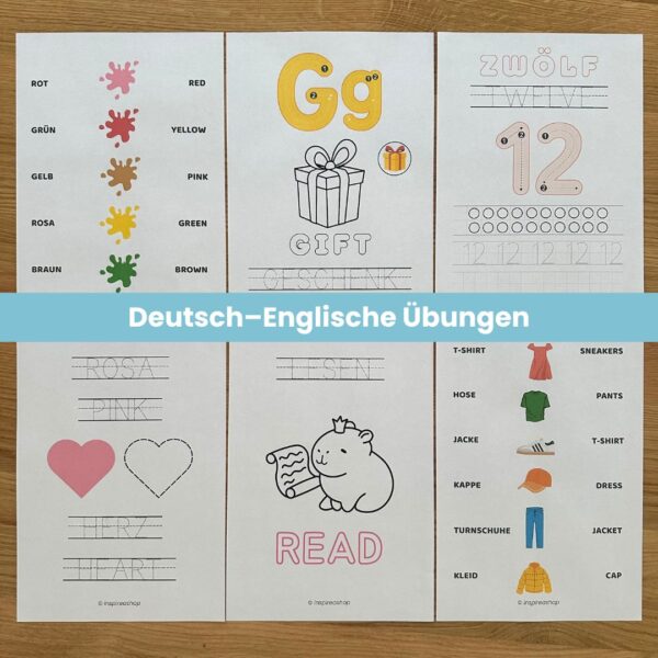 2-in-1: Montessori-Paket + Englisch für die Kleinsten (PDF mit 200 + 170 Seiten)