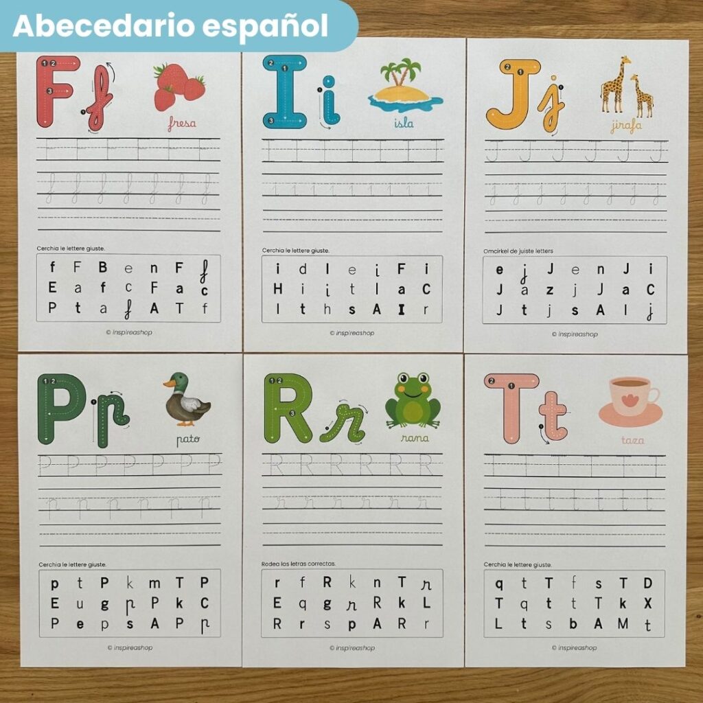 Montessori Mega Pack: abecedario español, números, matemáticas, patrones y dibujos para colorear