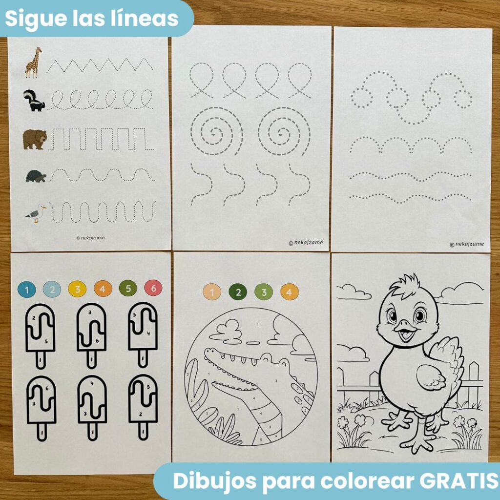 Montessori Mega Pack: abecedario español, números, matemáticas, patrones y dibujos para colorear