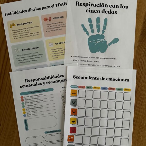Sistema de calma, concentración y rutinas para niños con TDAH