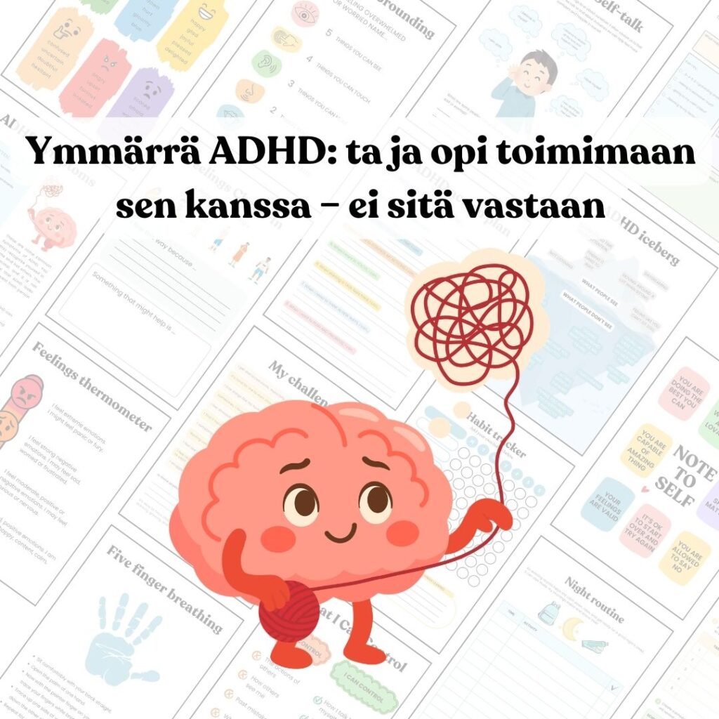 ADHD-järjestelmä rauhaan, keskittymiseen ja rutiineihin lapsille ja nuorille