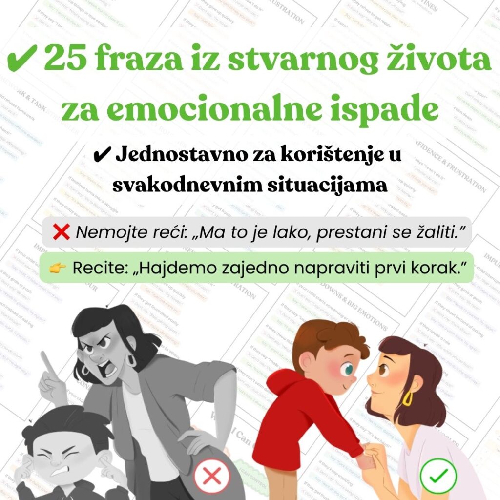 Vodič za roditelje: što reći umjesto vikanja na dijete