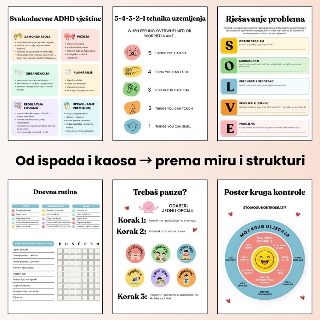ADHD sustav za smirenost, fokus i rutinu