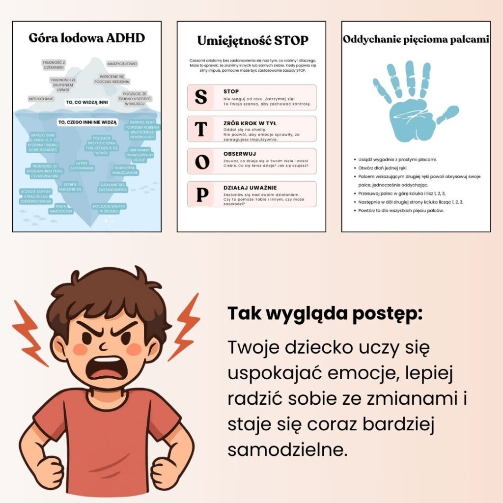 System ADHD wspierający spokój, koncentrację i rutynę dla dzieci i nastolatków