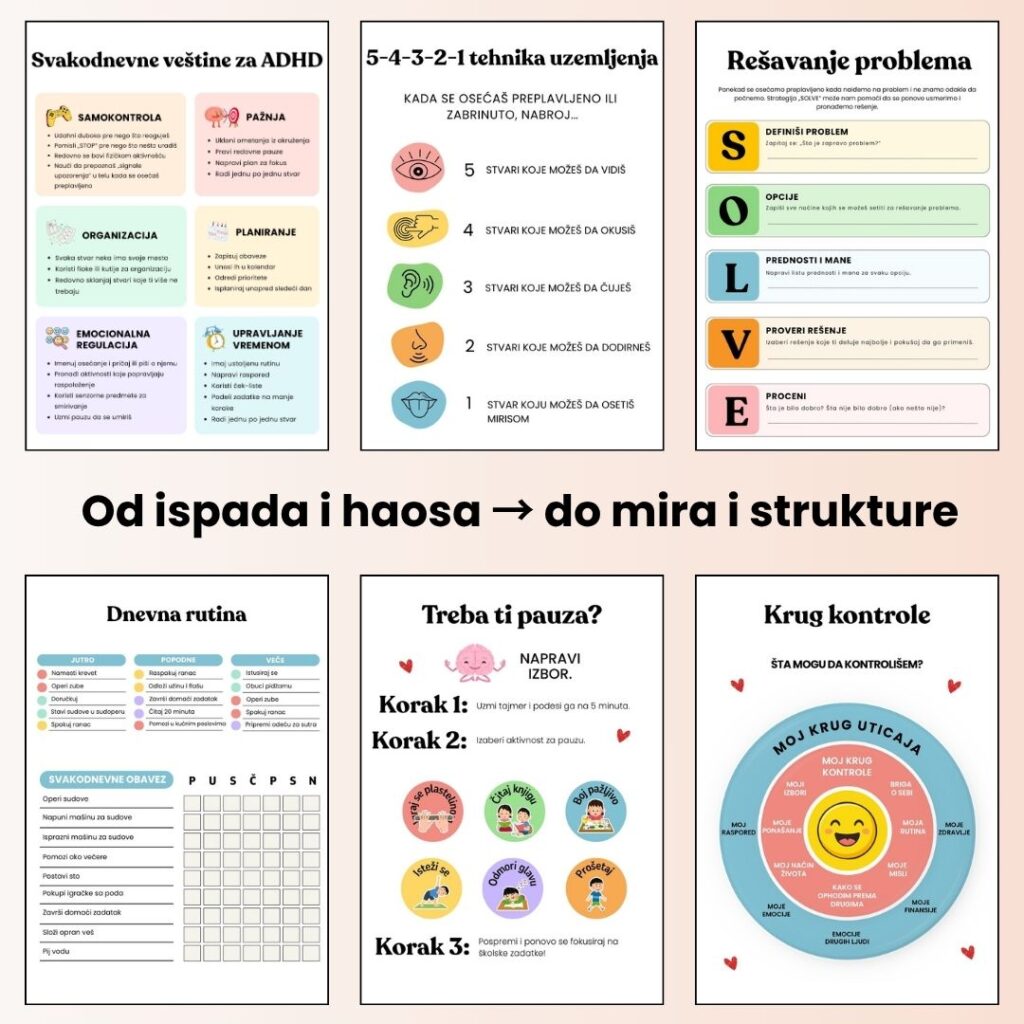 ADHD sistem za smirenost, fokus i rutinu 