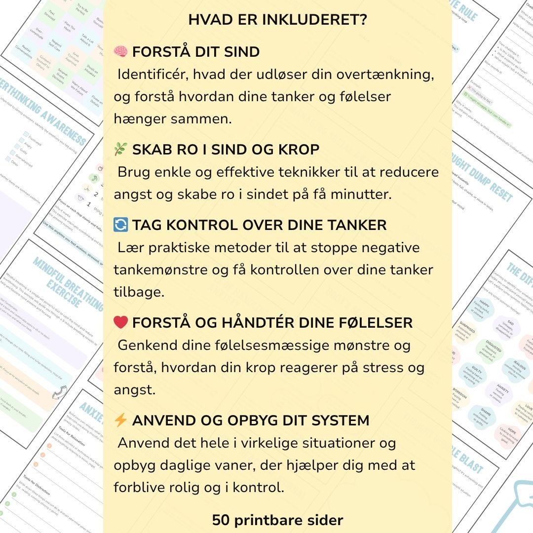 Stop overtænkning & skab ro i sindet
