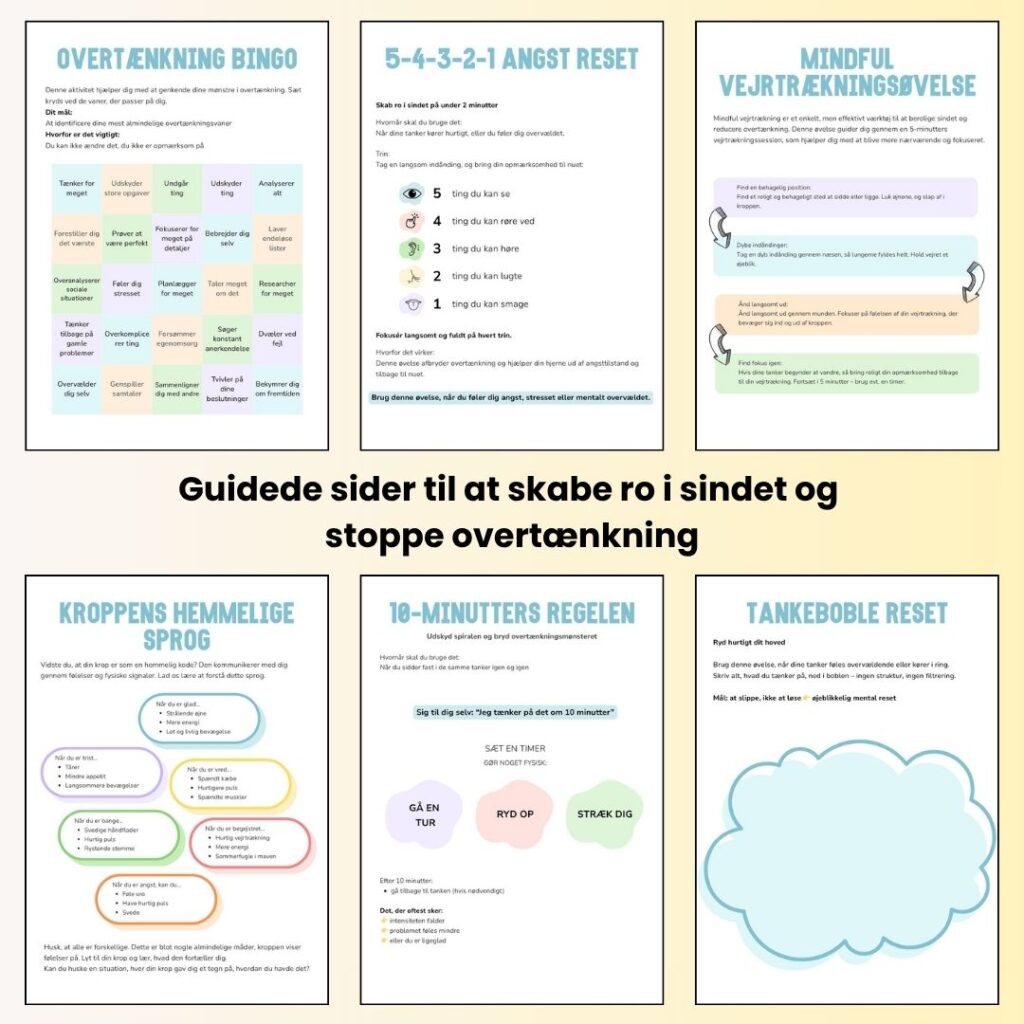Stop overtænkning & skab ro i sindet