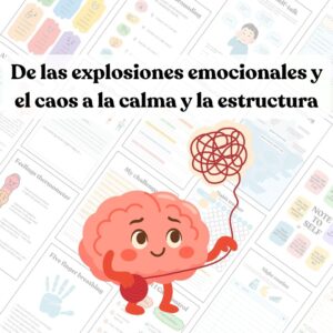 Un práctico sistema en PDF de 50 páginas diseñado para ayudar a los niños a gestionar emociones intensas, frustraciones diarias, rutinas y momentos de desbordamiento emocional