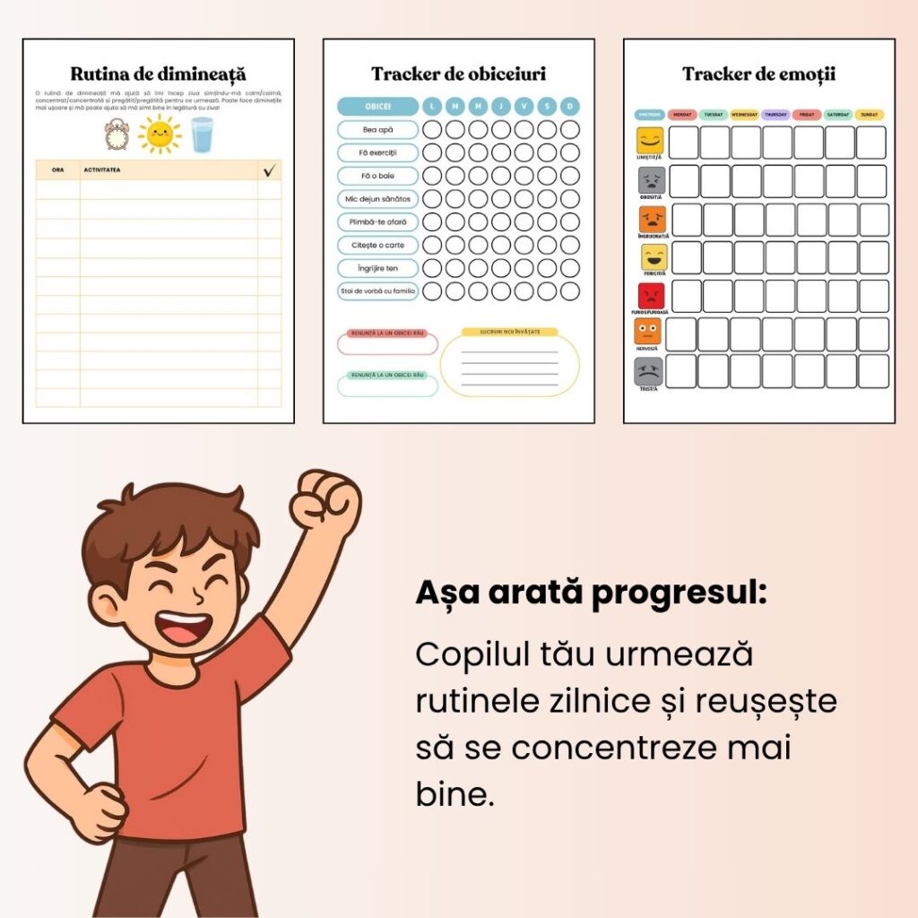 Sistem pentru Calm, Concentrare și Rutine în ADHD 